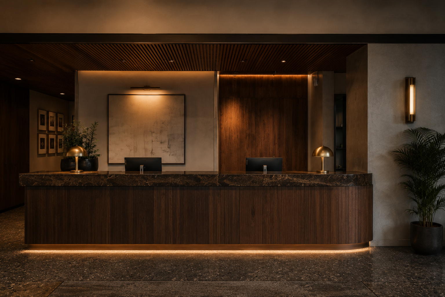 SAJ Builders — hotel lobby project